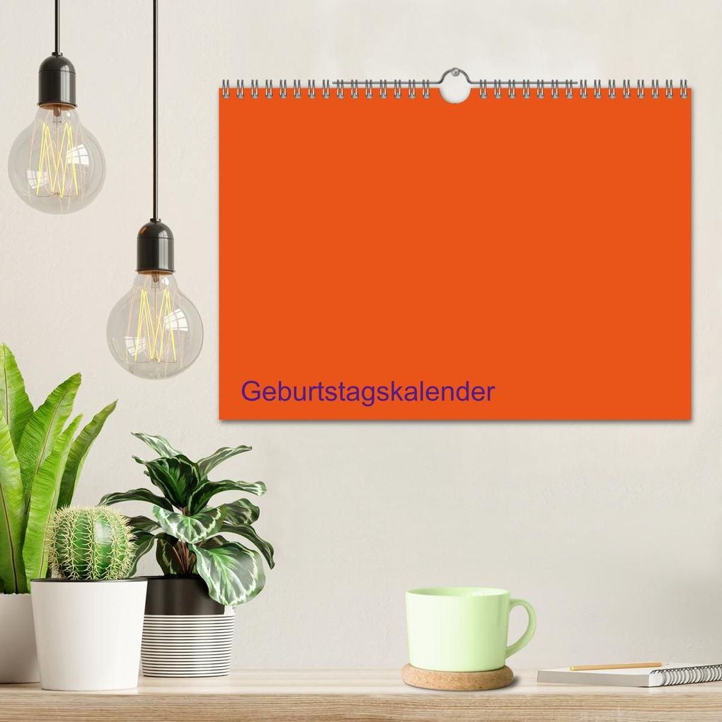Weitere Ansicht: Bastel-Geburtstagskalender orange / Geburtstagskalender (Wandkalender 2027 DIN A4 quer), CALVENDO Monatskalender | Kreativ ist gut, Calvendo