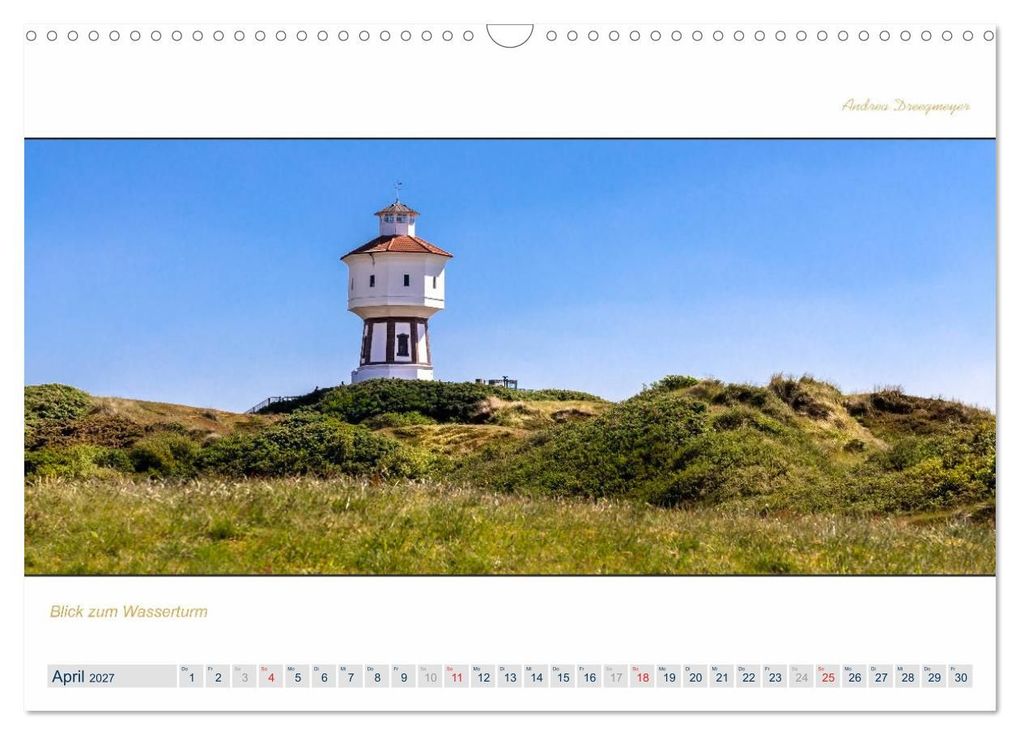 Weitere Ansicht: PANORAMA - Ostfriesische Inseln (Wandkalender 2027 DIN A3 quer), CALVENDO Monatskalender | Andrea Dreegmeyer, Calvendo