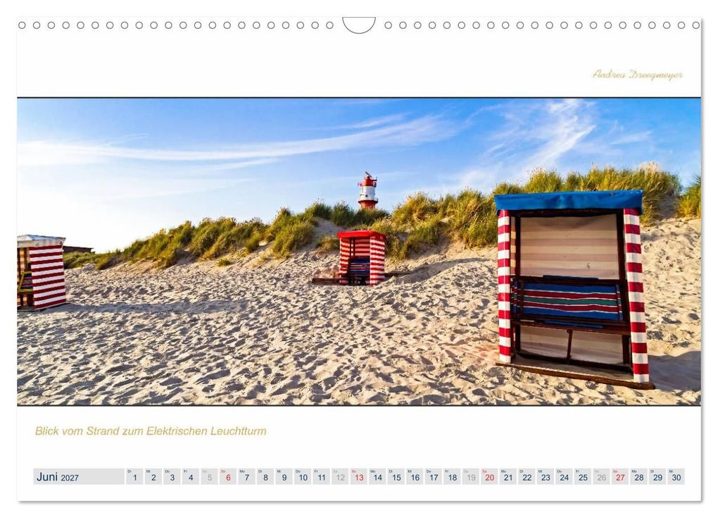 Weitere Ansicht: PANORAMA - Ostfriesische Inseln (Wandkalender 2027 DIN A3 quer), CALVENDO Monatskalender | Andrea Dreegmeyer, Calvendo