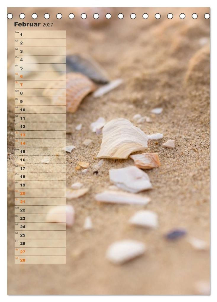 Weitere Ansicht: Zwischen Dünen und Watt / Geburtstagskalender (Tischkalender 2027 DIN A5 hoch), CALVENDO Monatskalender | Kathleen Bergmann, Calvendo