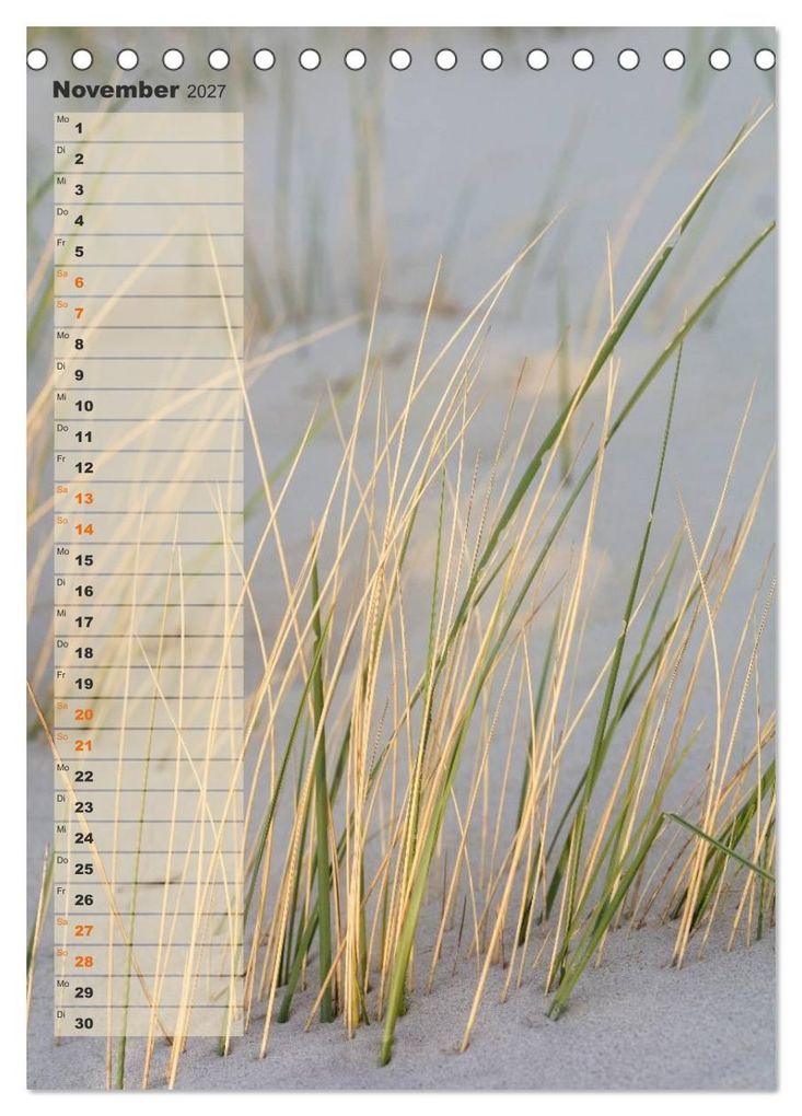 Weitere Ansicht: Zwischen Dünen und Watt / Geburtstagskalender (Tischkalender 2027 DIN A5 hoch), CALVENDO Monatskalender | Kathleen Bergmann, Calvendo