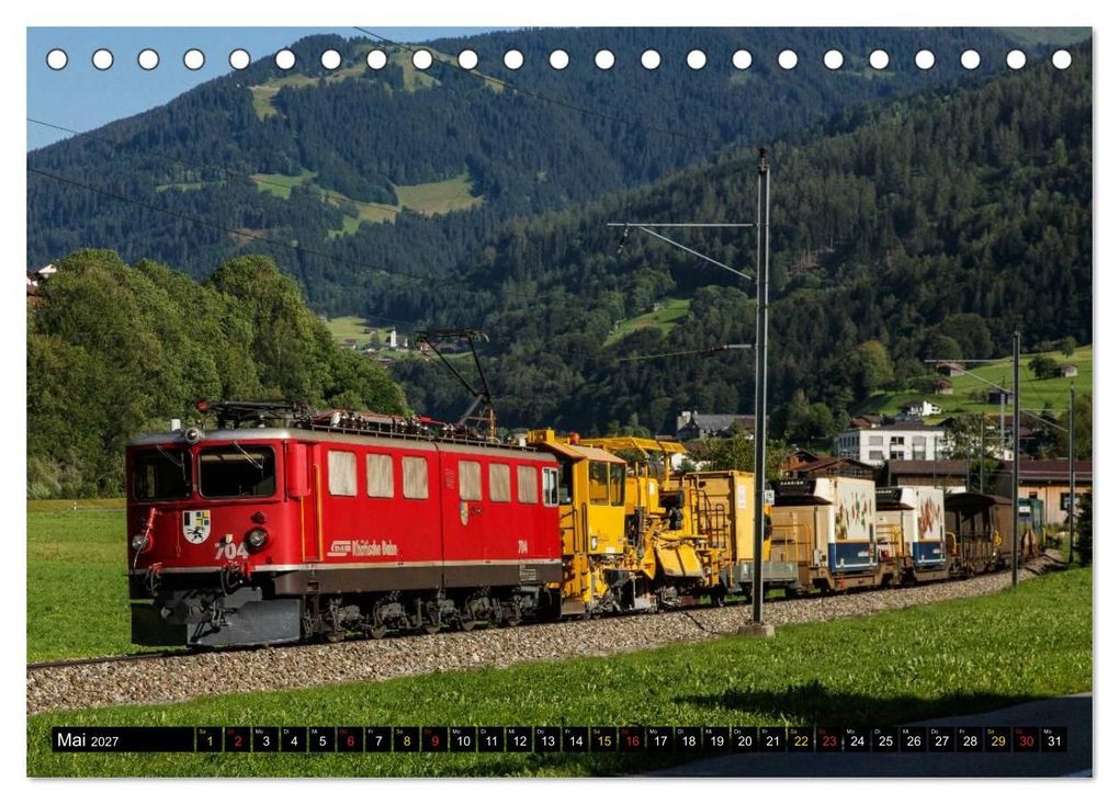 Weitere Ansicht: Rhätische Bahn 2027 (Tischkalender 2027 DIN A5 quer), CALVENDO Monatskalender | Stefan Schulthess, Calvendo