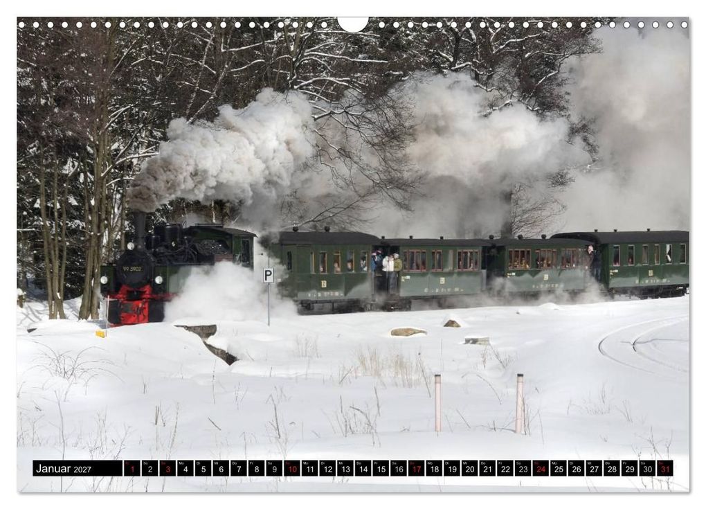 Weitere Ansicht: Schmalspurbahnen in Sachsen Anhalt (Wandkalender 2027 DIN A3 quer), CALVENDO Monatskalender | Steffen Gierok, Calvendo