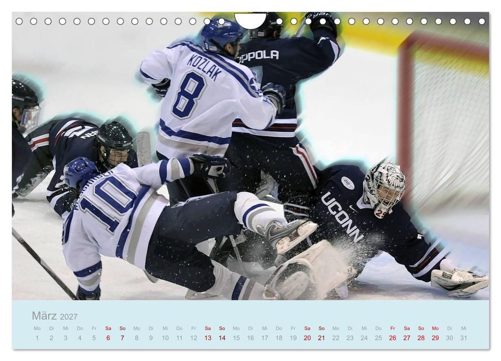 Weitere Ansicht: Eishockey! Schneller, härter, das Powergame! (Wandkalender 2027 DIN A4 quer), CALVENDO Monatskalender | Boris Robert, Calvendo