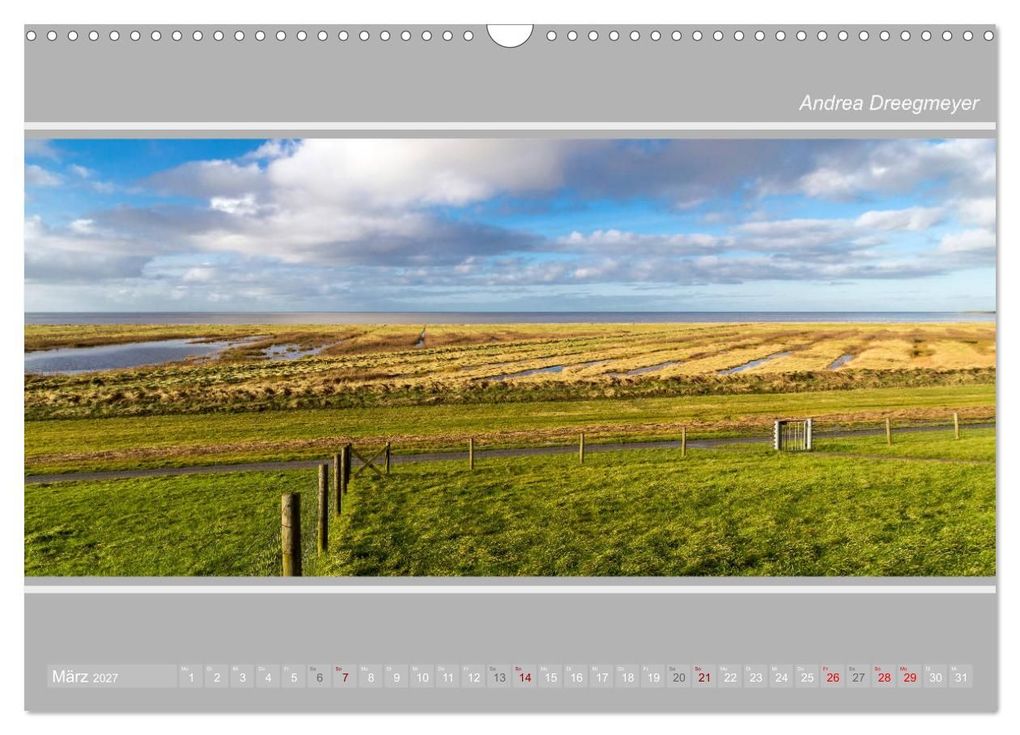 Weitere Ansicht: Krummhörn im Panorama-Format (Wandkalender 2027 DIN A3 quer), CALVENDO Monatskalender | Andrea Dreegmeyer, Calvendo