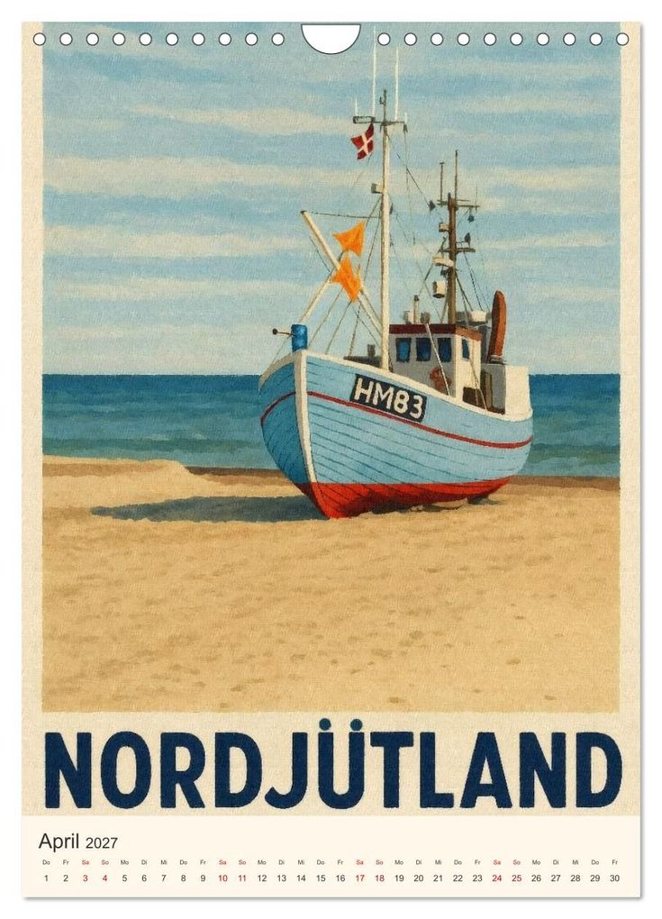Weitere Ansicht: Hyggelige City-Poster Dänemark (Wandkalender 2027 DIN A4 hoch), CALVENDO Monatskalender | Sabine Wagner, Calvendo