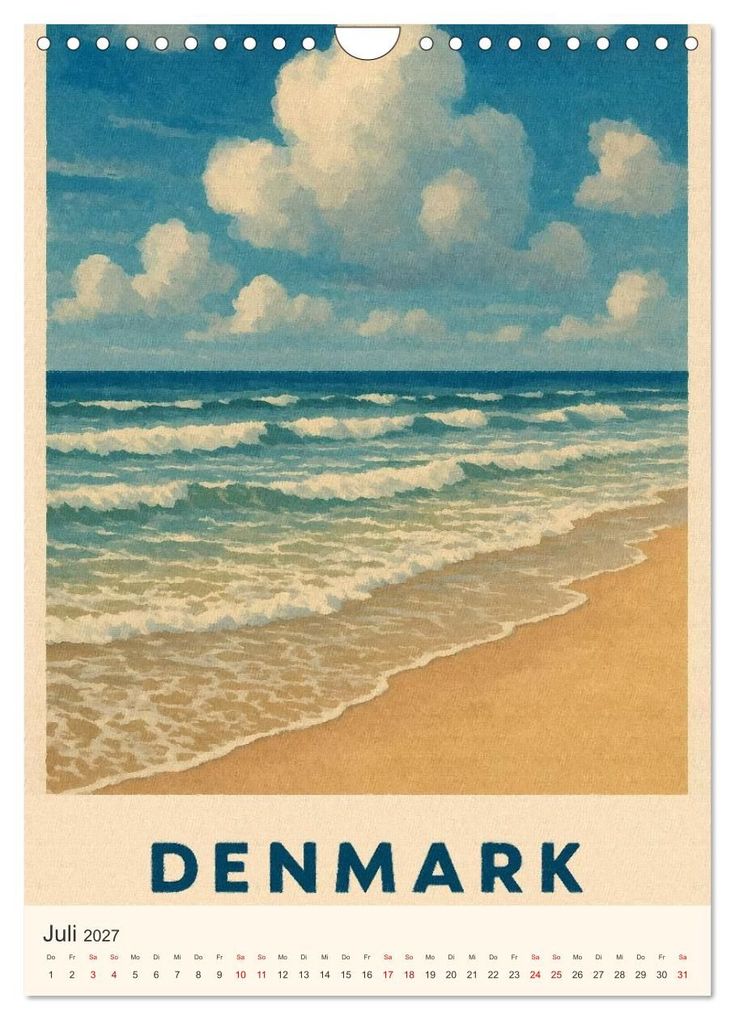 Weitere Ansicht: Hyggelige City-Poster Dänemark (Wandkalender 2027 DIN A4 hoch), CALVENDO Monatskalender | Sabine Wagner, Calvendo