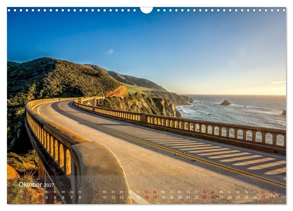 Weitere Ansicht: Traumstraße Kaliforniens - California Highway No.1 (Wandkalender 2027 DIN A3 quer), CALVENDO Monatskalender | Thomas Marufke, Calvendo