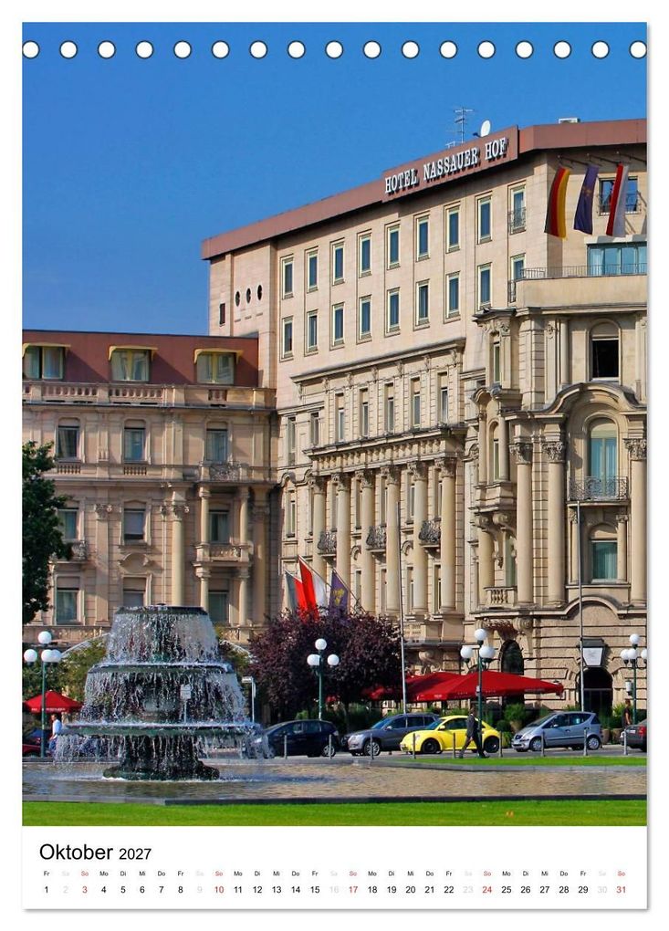 Weitere Ansicht: Wiesbaden Kalender 2027 Bilder vom Frankfurter Taxifahrer Petrus (Tischkalender 2027 DIN A5 hoch), CALVENDO Monatskalender | Petrus Bodenstaff, Calvendo