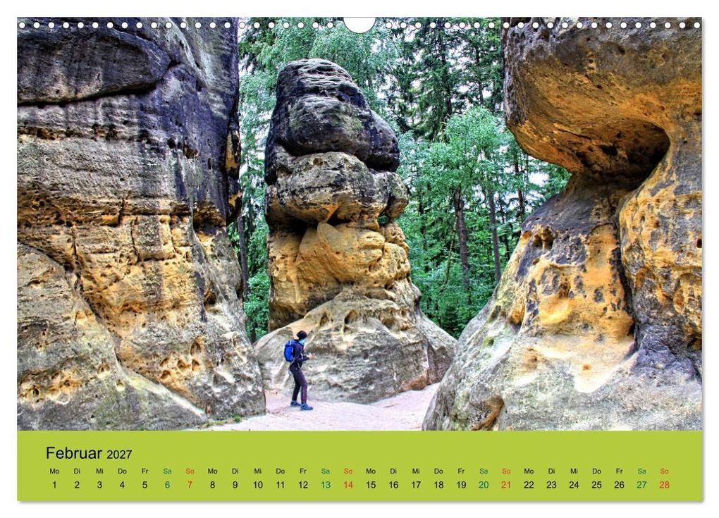 Weitere Ansicht: Im Elbsandstein - Sächsisch-böhmische Schweiz (Wandkalender 2027 DIN A3 quer), CALVENDO Monatskalender | Holger Felix, Calvendo