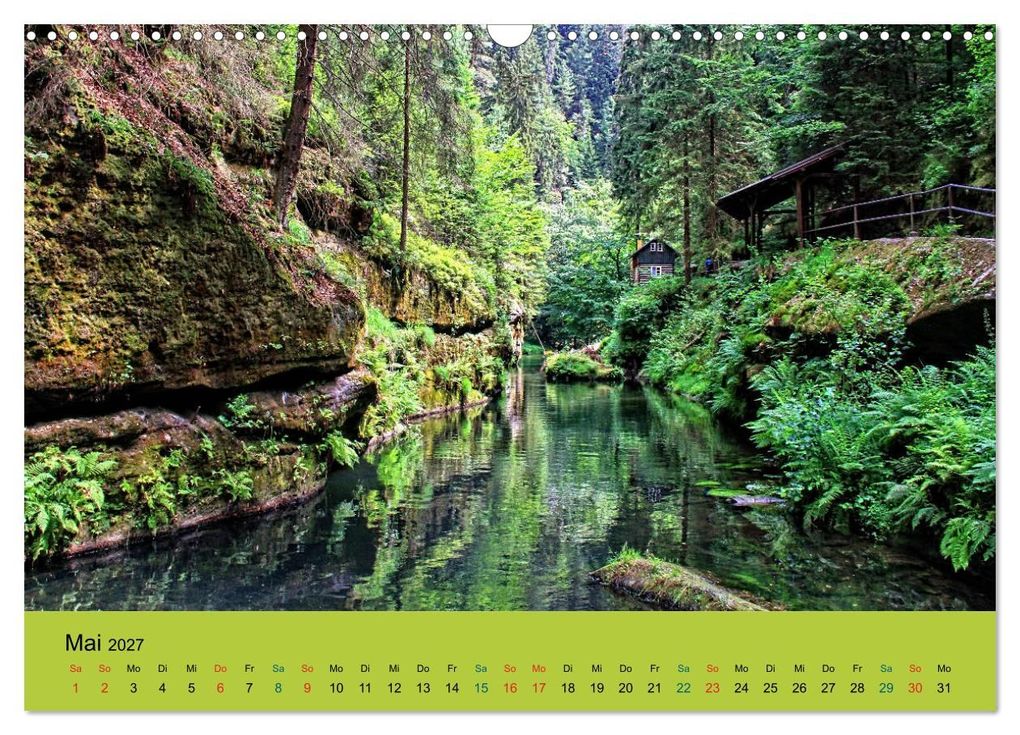 Weitere Ansicht: Im Elbsandstein - Sächsisch-böhmische Schweiz (Wandkalender 2027 DIN A3 quer), CALVENDO Monatskalender | Holger Felix, Calvendo