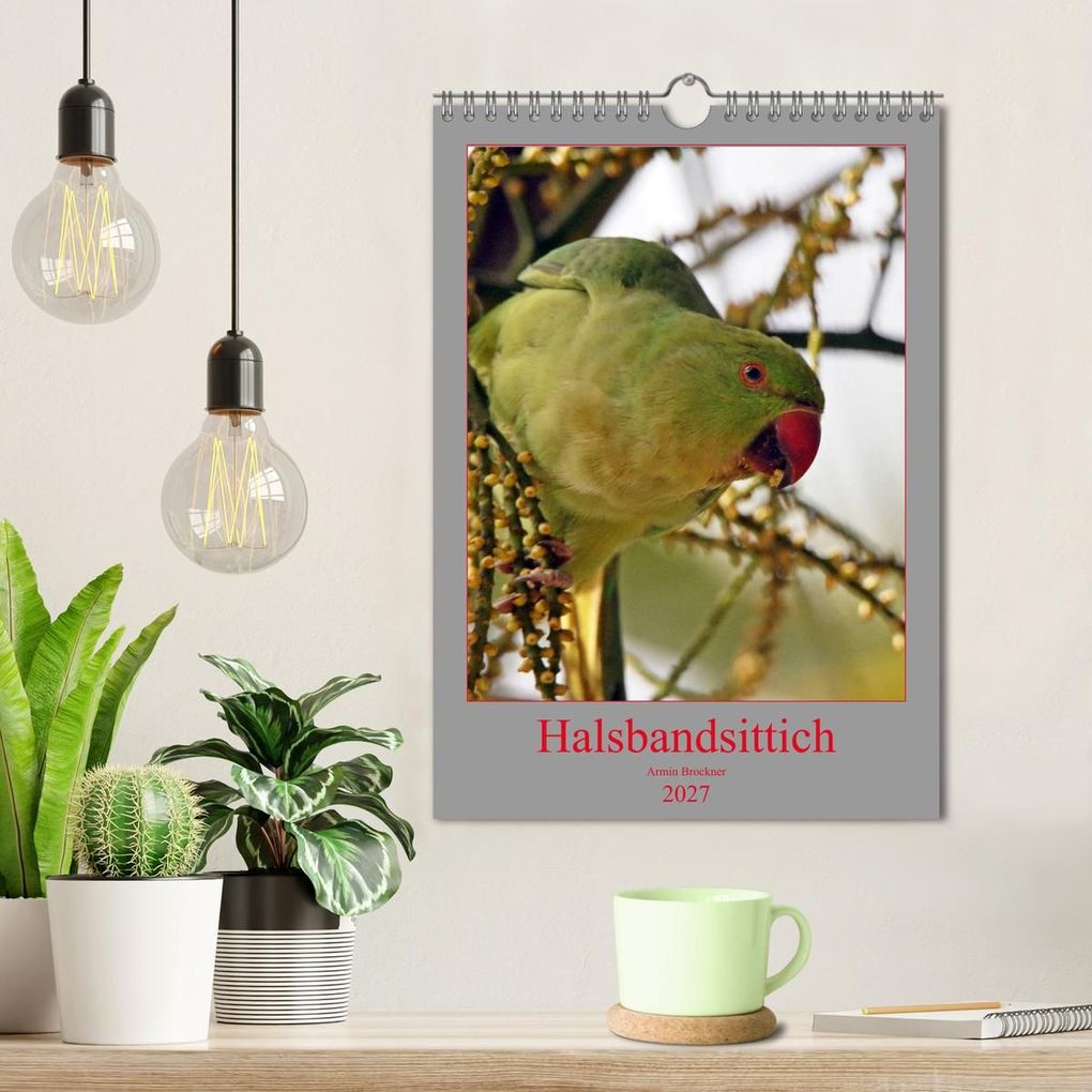 Weitere Ansicht: Halsbandsittich (Wandkalender 2027 DIN A4 hoch), CALVENDO Monatskalender | Armin Brockner, Calvendo