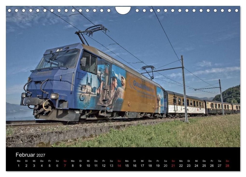Weitere Ansicht: Schweizer Eisenbahn (Wandkalender 2027 DIN A4 quer), CALVENDO Monatskalender | Rudolf J. Strutz, Calvendo