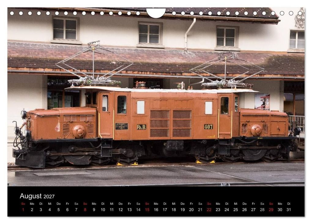 Weitere Ansicht: Schweizer Eisenbahn (Wandkalender 2027 DIN A4 quer), CALVENDO Monatskalender | Rudolf J. Strutz, Calvendo