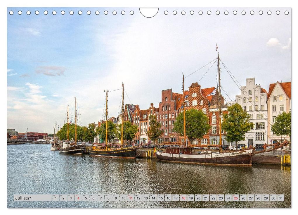 Weitere Ansicht: Hansestadt Lübeck (Wandkalender 2027 DIN A4 quer), CALVENDO Monatskalender | Andrea Potratz, Calvendo