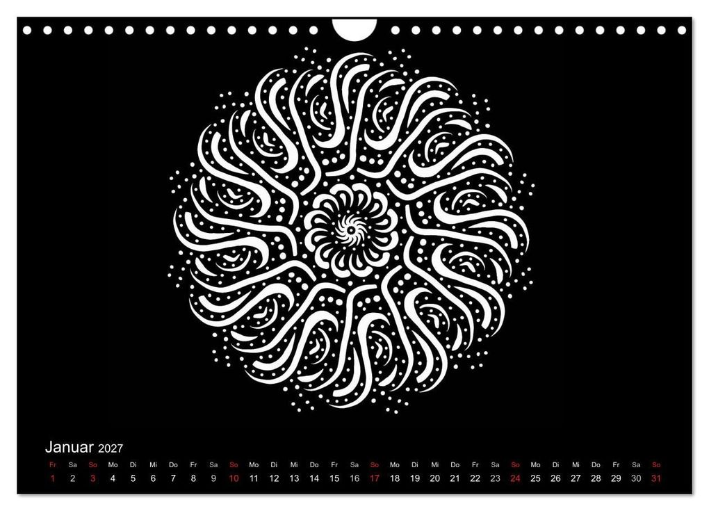 Weitere Ansicht: Entspannung und Ruhe durch Mandalas (Wandkalender 2027 DIN A4 quer), CALVENDO Monatskalender | Heike Langenkamp, Calvendo