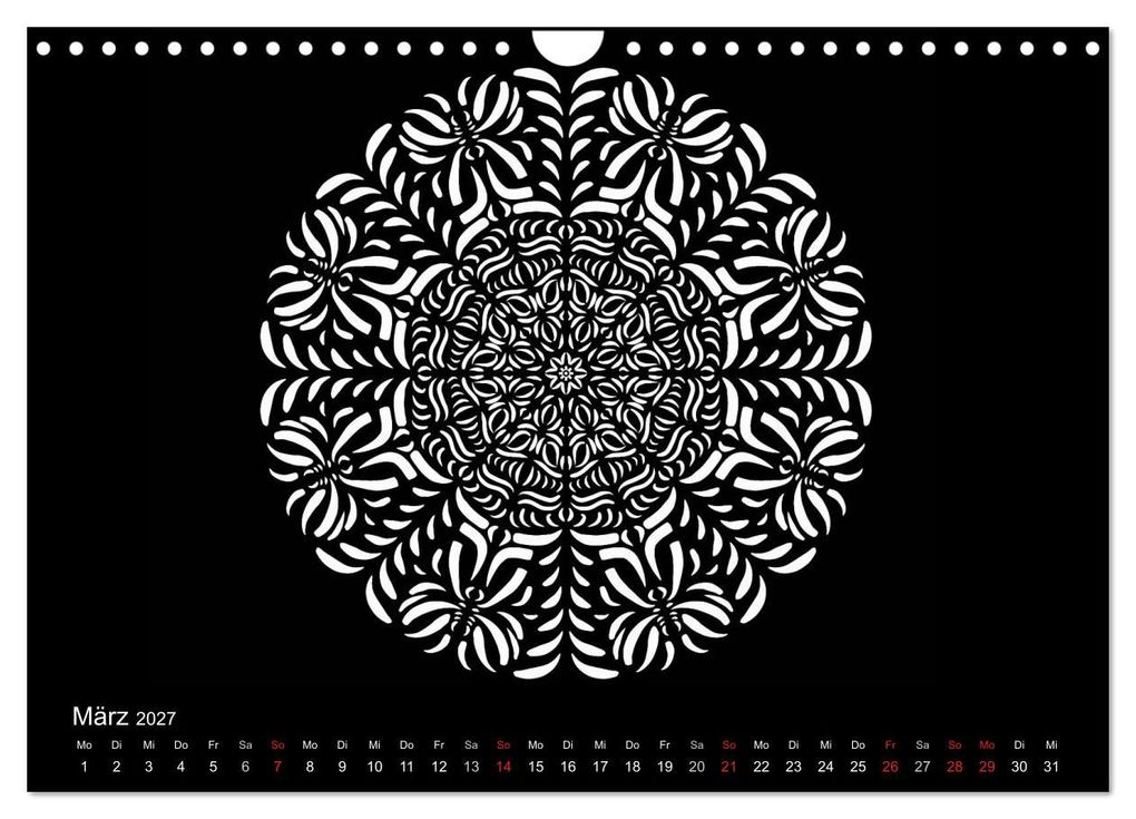 Weitere Ansicht: Entspannung und Ruhe durch Mandalas (Wandkalender 2027 DIN A4 quer), CALVENDO Monatskalender | Heike Langenkamp, Calvendo