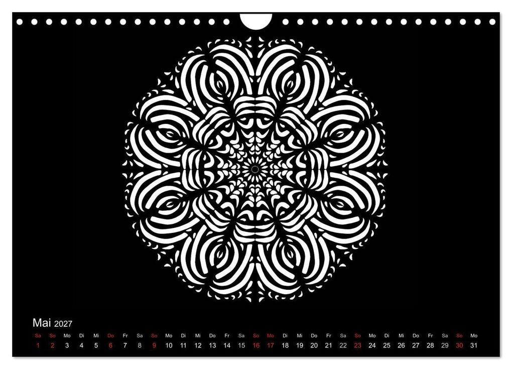 Weitere Ansicht: Entspannung und Ruhe durch Mandalas (Wandkalender 2027 DIN A4 quer), CALVENDO Monatskalender | Heike Langenkamp, Calvendo