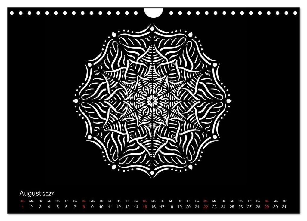 Weitere Ansicht: Entspannung und Ruhe durch Mandalas (Wandkalender 2027 DIN A4 quer), CALVENDO Monatskalender | Heike Langenkamp, Calvendo