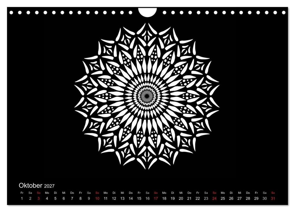 Weitere Ansicht: Entspannung und Ruhe durch Mandalas (Wandkalender 2027 DIN A4 quer), CALVENDO Monatskalender | Heike Langenkamp, Calvendo