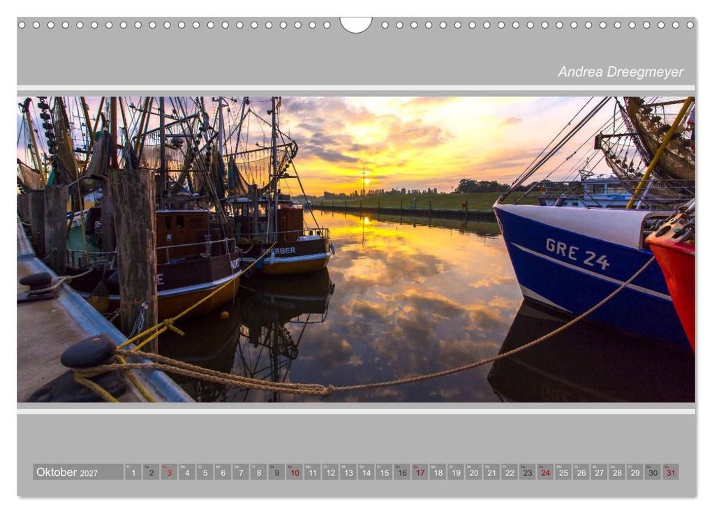 Weitere Ansicht: Greetsiel-Panorama (Wandkalender 2027 DIN A3 quer), CALVENDO Monatskalender | Andrea Dreegmeyer, Calvendo