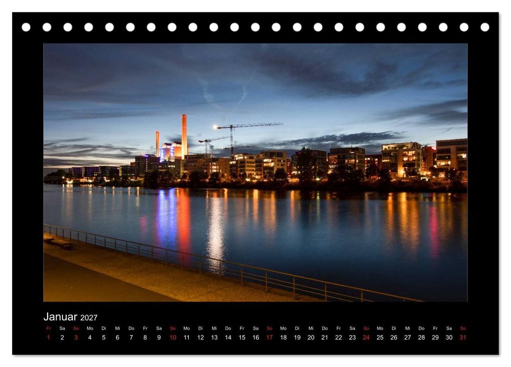 Weitere Ansicht: Frankfurt bei Nacht 2027 (Tischkalender 2027 DIN A5 quer), CALVENDO Monatskalender | Karlheinz Nöthling, Calvendo