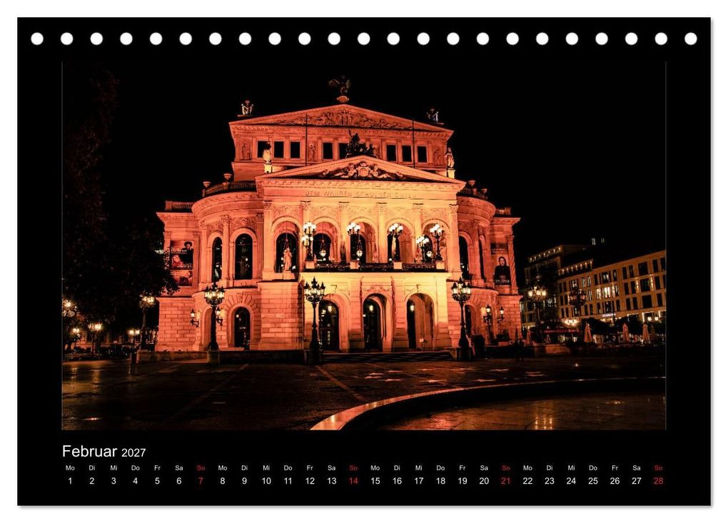 Weitere Ansicht: Frankfurt bei Nacht 2027 (Tischkalender 2027 DIN A5 quer), CALVENDO Monatskalender | Karlheinz Nöthling, Calvendo