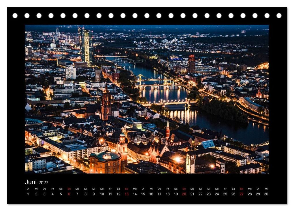Weitere Ansicht: Frankfurt bei Nacht 2027 (Tischkalender 2027 DIN A5 quer), CALVENDO Monatskalender | Karlheinz Nöthling, Calvendo