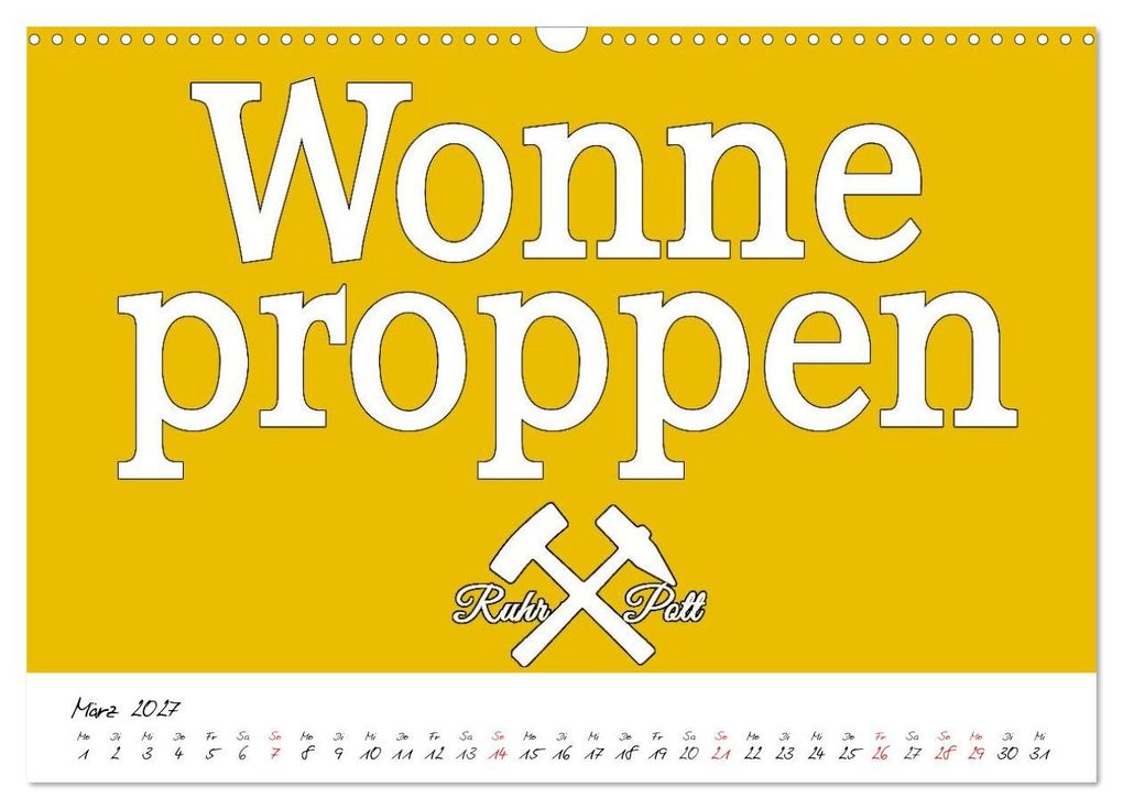 Weitere Ansicht: Ruhrpott Vokabeln (Wandkalender 2027 DIN A3 quer), CALVENDO Monatskalender | Christine Daus, Calvendo