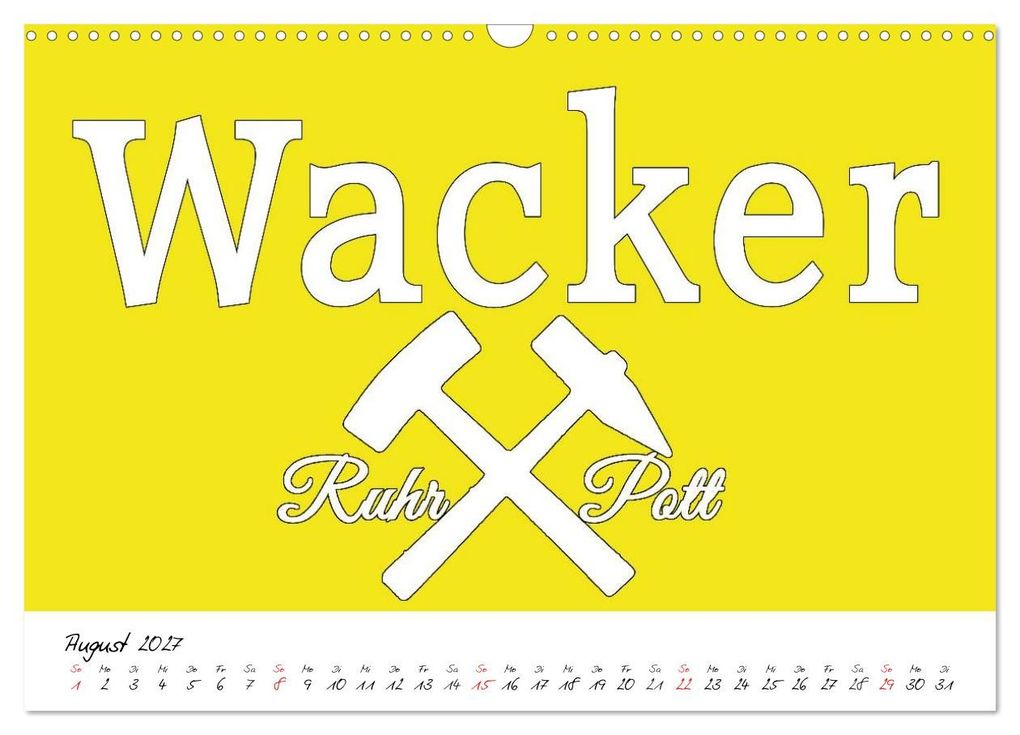 Weitere Ansicht: Ruhrpott Vokabeln (Wandkalender 2027 DIN A3 quer), CALVENDO Monatskalender | Christine Daus, Calvendo