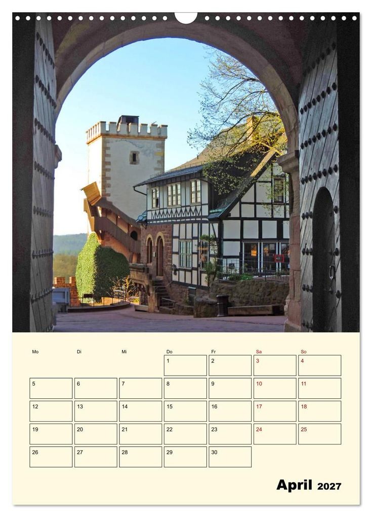 Weitere Ansicht: Die Wartburg - Weltkulturerbe in Thüringen (Wandkalender 2027 DIN A3 hoch), CALVENDO Monatskalender | Volker Geyer, Calvendo