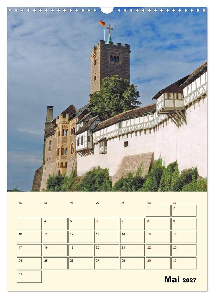 Weitere Ansicht: Die Wartburg - Weltkulturerbe in Thüringen (Wandkalender 2027 DIN A3 hoch), CALVENDO Monatskalender | Volker Geyer, Calvendo