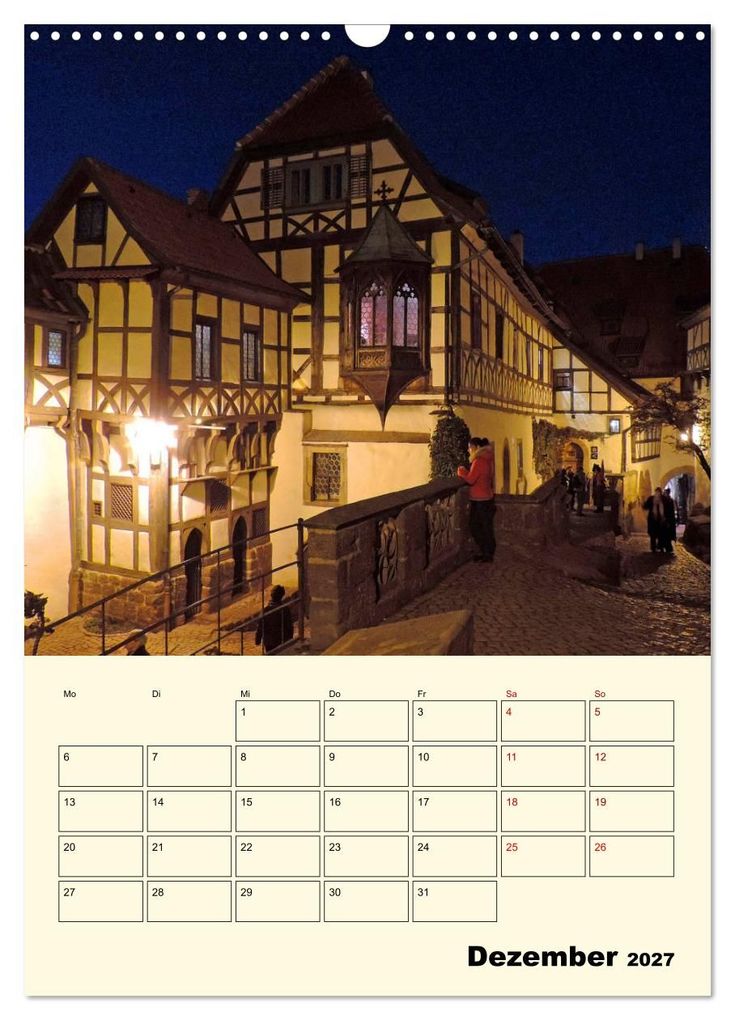 Weitere Ansicht: Die Wartburg - Weltkulturerbe in Thüringen (Wandkalender 2027 DIN A3 hoch), CALVENDO Monatskalender | Volker Geyer, Calvendo