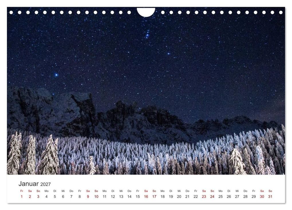 Weitere Ansicht: Nachthimmel - Unfassbare Fotografien der Sterne. (Wandkalender 2027 DIN A4 quer), CALVENDO Monatskalender | Benjamin Lederer, Calvendo