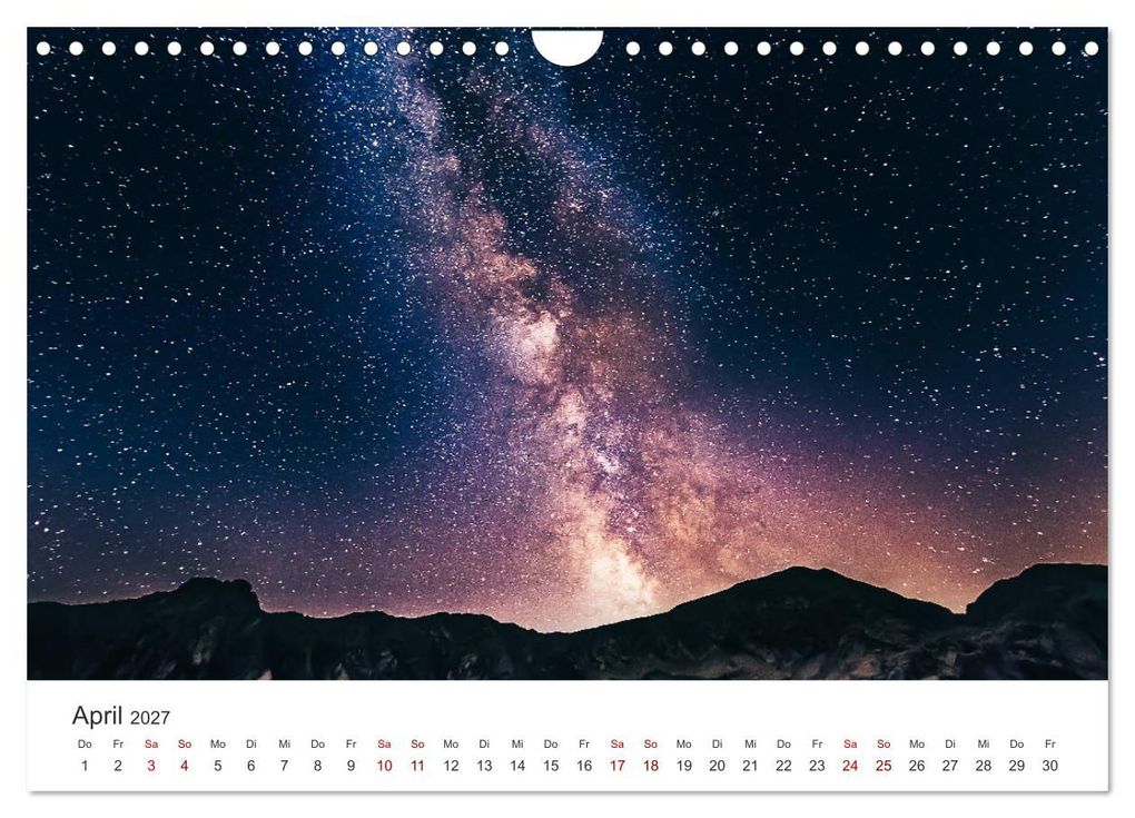 Weitere Ansicht: Nachthimmel - Unfassbare Fotografien der Sterne. (Wandkalender 2027 DIN A4 quer), CALVENDO Monatskalender | Benjamin Lederer, Calvendo