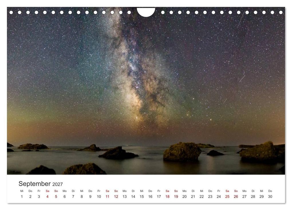 Weitere Ansicht: Nachthimmel - Unfassbare Fotografien der Sterne. (Wandkalender 2027 DIN A4 quer), CALVENDO Monatskalender | Benjamin Lederer, Calvendo