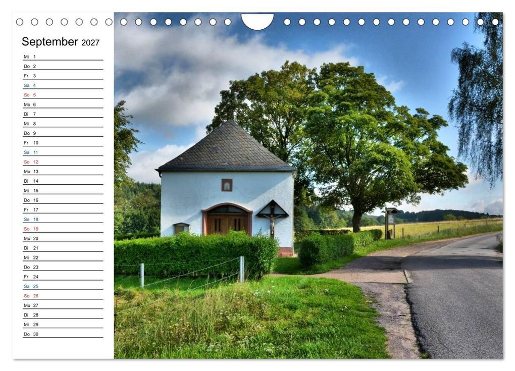 Weitere Ansicht: Sa(ar)krale Baukunst - Kapellen im Saarland (Wandkalender 2027 DIN A4 quer), CALVENDO Monatskalender | Thomas Bartruff, Calvendo