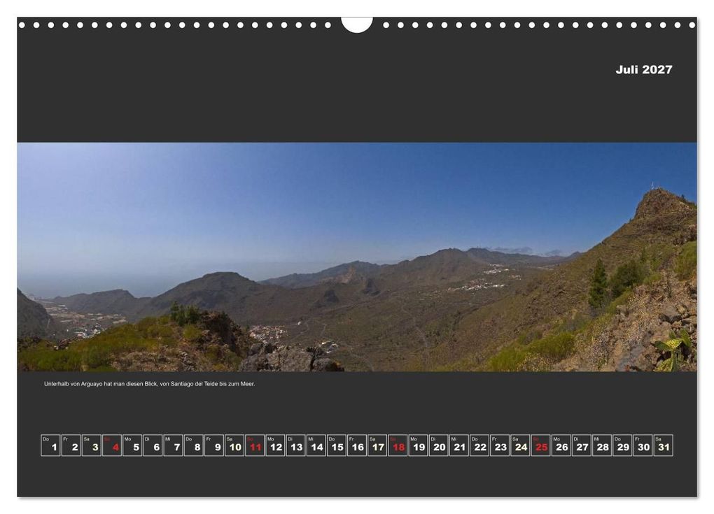 Weitere Ansicht: Teneriffa im Panorama (Wandkalender 2027 DIN A3 quer), CALVENDO Monatskalender | Paul Linden, Calvendo