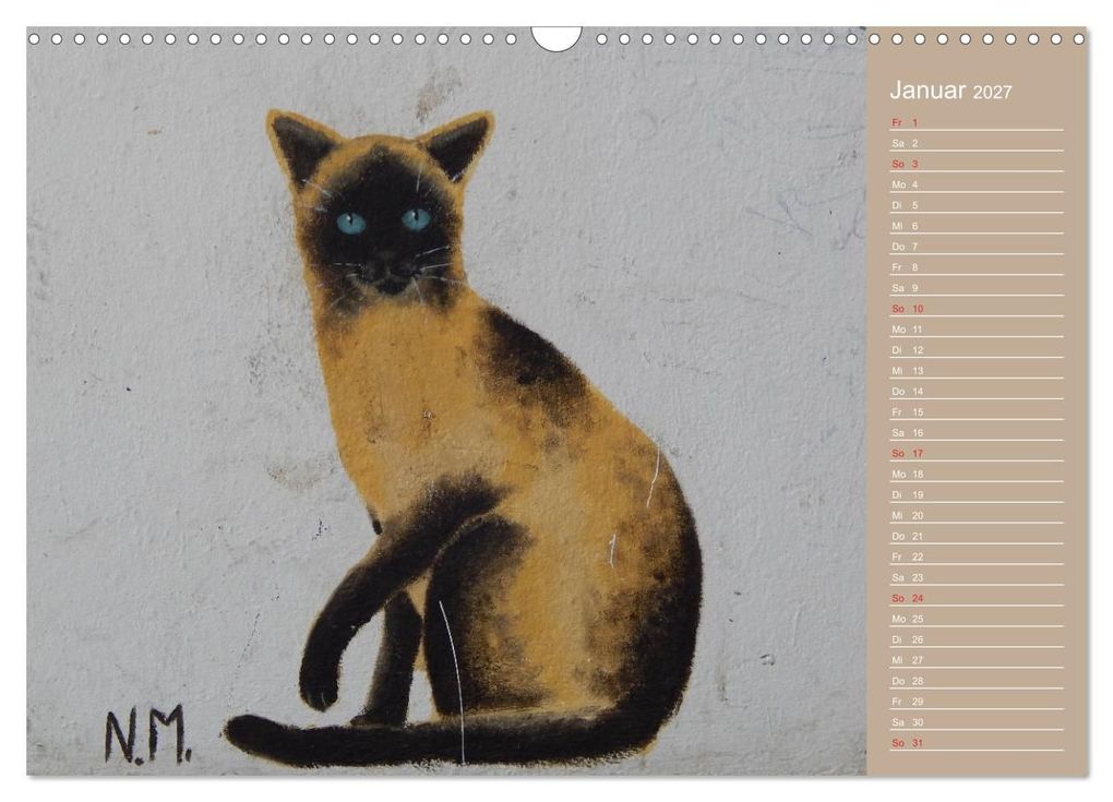 Weitere Ansicht: Flensburger Katzen (Wandkalender 2027 DIN A3 quer), CALVENDO Monatskalender | Martina Busch, Calvendo