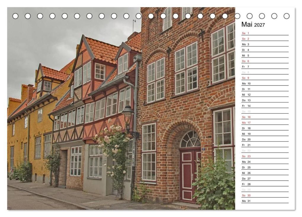 Weitere Ansicht: Hansestadt Lübeck / Geburtstagskalender (Tischkalender 2027 DIN A5 quer), CALVENDO Monatskalender | Andrea Potratz, Calvendo