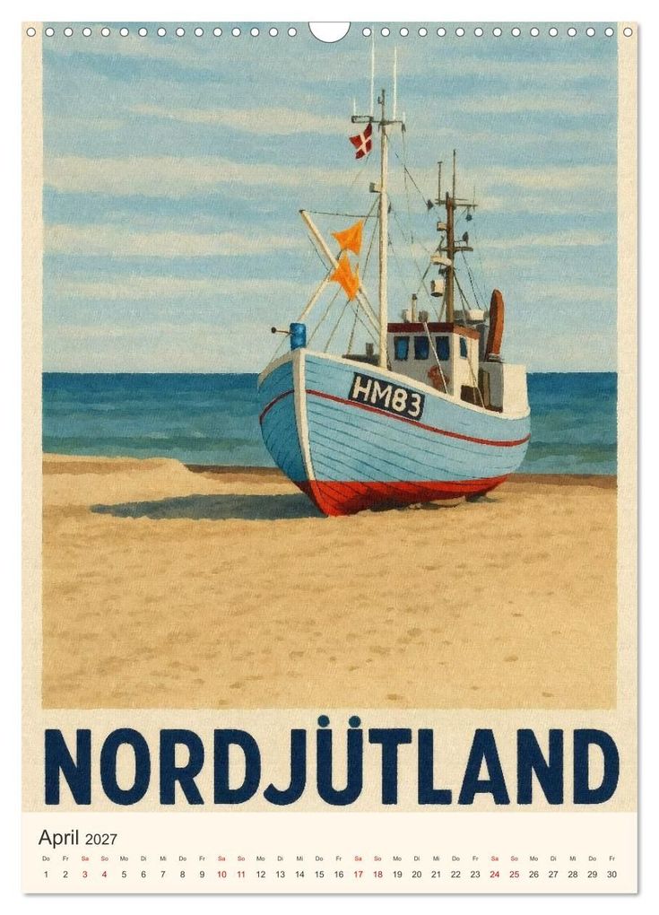 Weitere Ansicht: Hyggelige City-Poster Dänemark (Wandkalender 2027 DIN A3 hoch), CALVENDO Monatskalender | Sabine Wagner, Calvendo