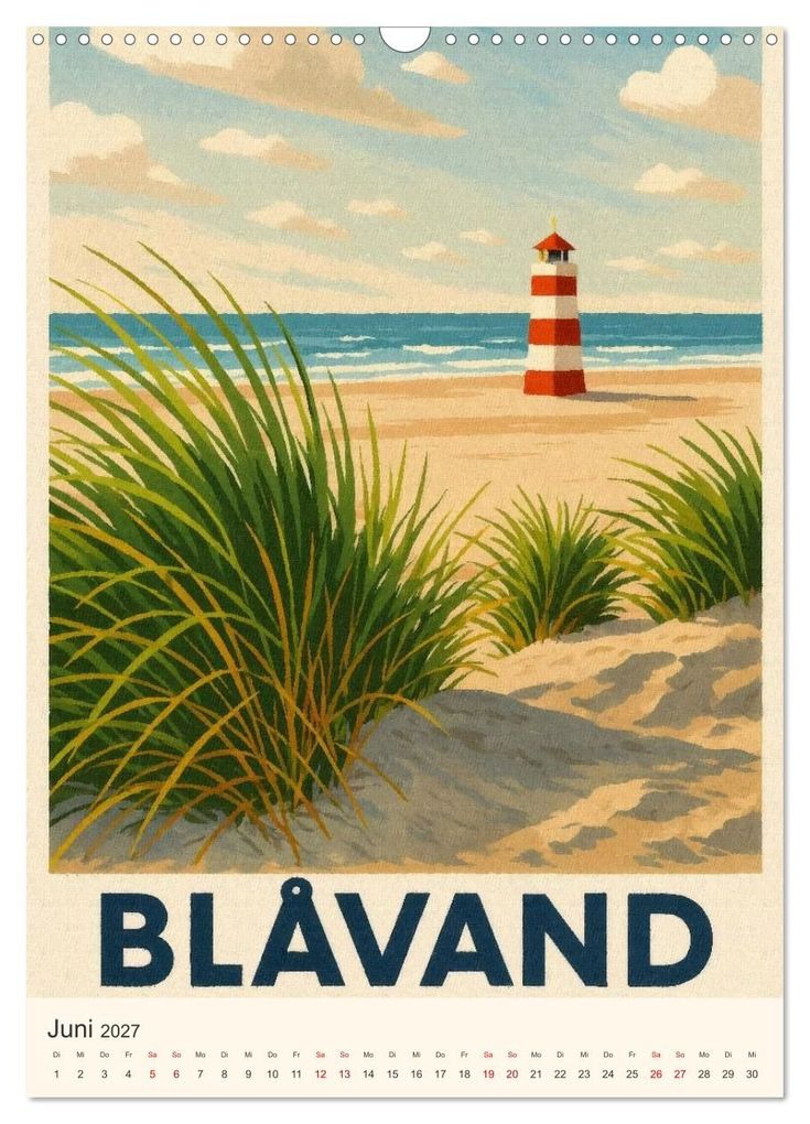 Weitere Ansicht: Hyggelige City-Poster Dänemark (Wandkalender 2027 DIN A3 hoch), CALVENDO Monatskalender | Sabine Wagner, Calvendo