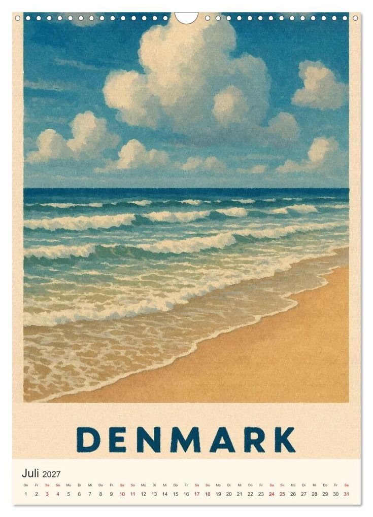 Weitere Ansicht: Hyggelige City-Poster Dänemark (Wandkalender 2027 DIN A3 hoch), CALVENDO Monatskalender | Sabine Wagner, Calvendo