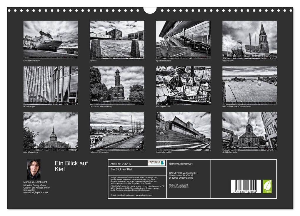 Weitere Ansicht: Ein Blick auf Kiel (Wandkalender 2027 DIN A3 quer), CALVENDO Monatskalender | Markus W. Lambrecht, Calvendo