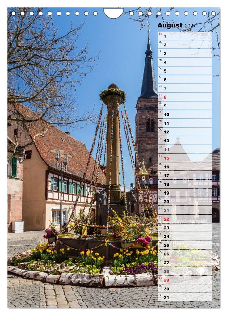 Weitere Ansicht: Schwabach Geburtstagskalender (Wandkalender 2027 DIN A4 hoch), CALVENDO Monatskalender | Thomas Klinder, Calvendo