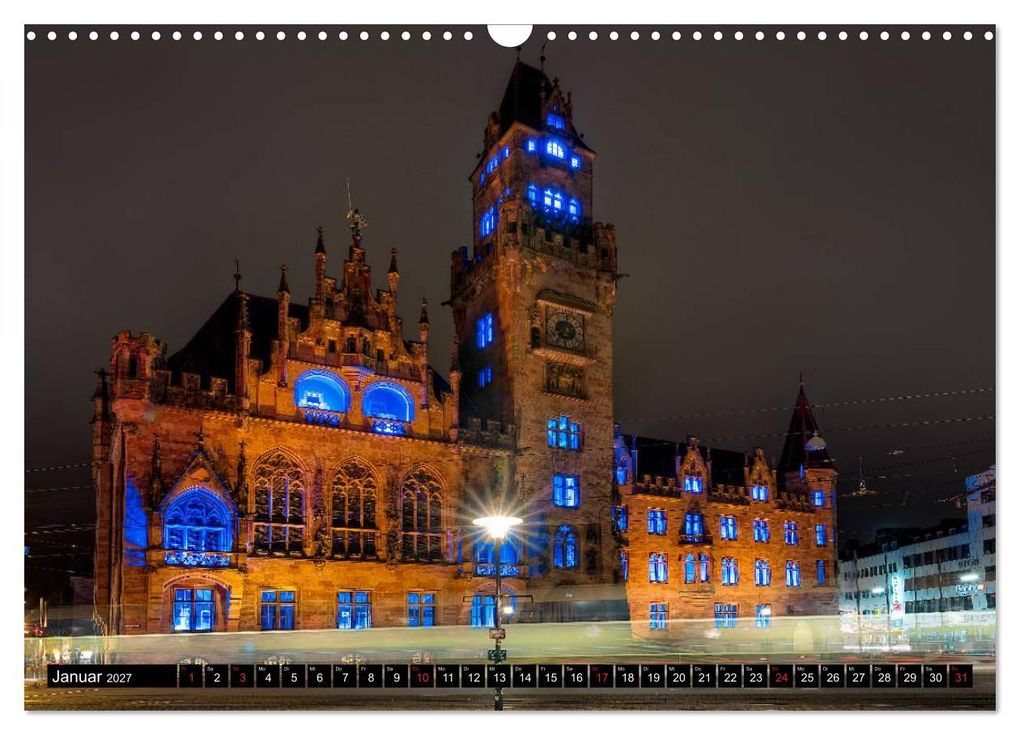 Weitere Ansicht: City Lights Saarbrücken (Wandkalender 2027 DIN A3 quer), CALVENDO Monatskalender | Bettina Dittmann, Calvendo