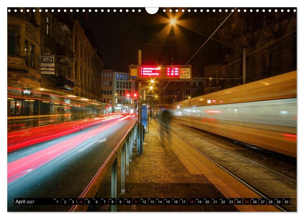 Weitere Ansicht: City Lights Saarbrücken (Wandkalender 2027 DIN A3 quer), CALVENDO Monatskalender | Bettina Dittmann, Calvendo