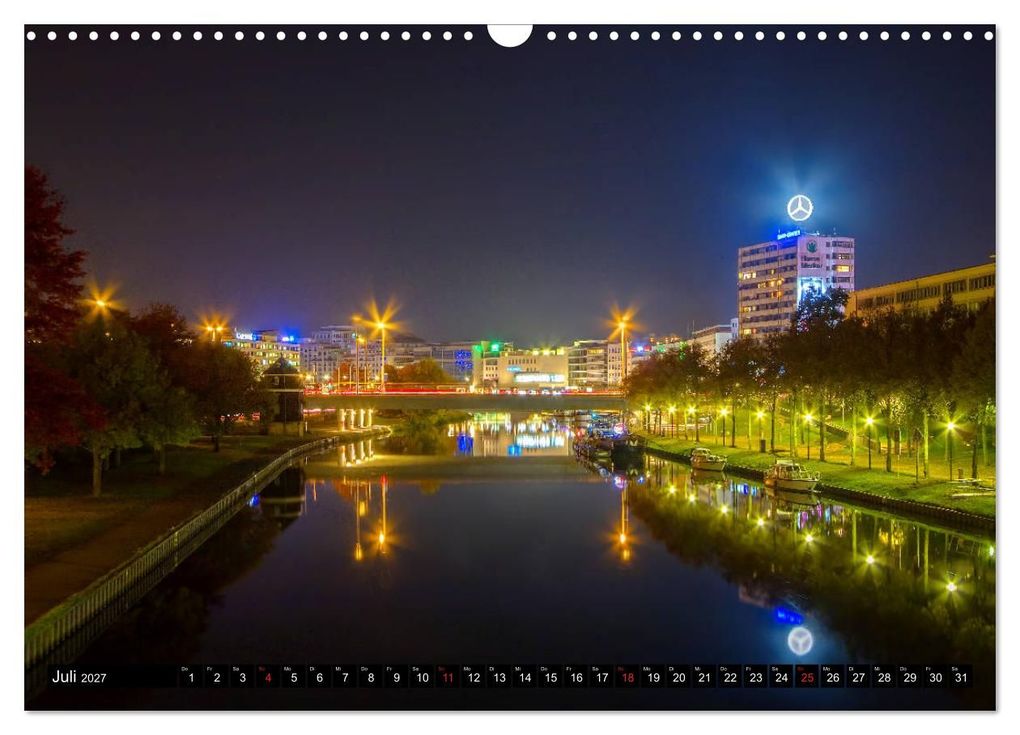 Weitere Ansicht: City Lights Saarbrücken (Wandkalender 2027 DIN A3 quer), CALVENDO Monatskalender | Bettina Dittmann, Calvendo