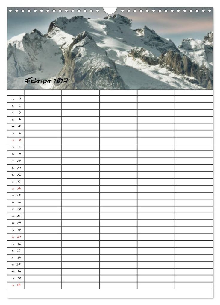 Weitere Ansicht: Dein Berge Kalender (Wandkalender 2027 DIN A3 hoch), CALVENDO Monatskalender | Stefan Widerstein - SteWi.info, Calvendo