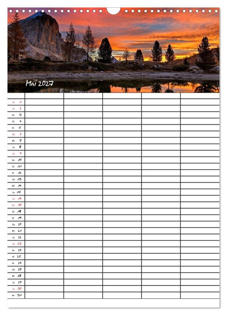 Weitere Ansicht: Dein Berge Kalender (Wandkalender 2027 DIN A3 hoch), CALVENDO Monatskalender | Stefan Widerstein - SteWi.info, Calvendo